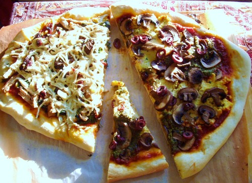 Vegan Pizza with Homemade Crust